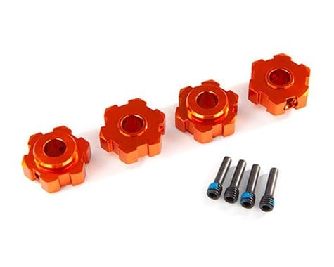 Traxxas 8956T Maxx Aluminum Wheel Hex Orange (4pcs)