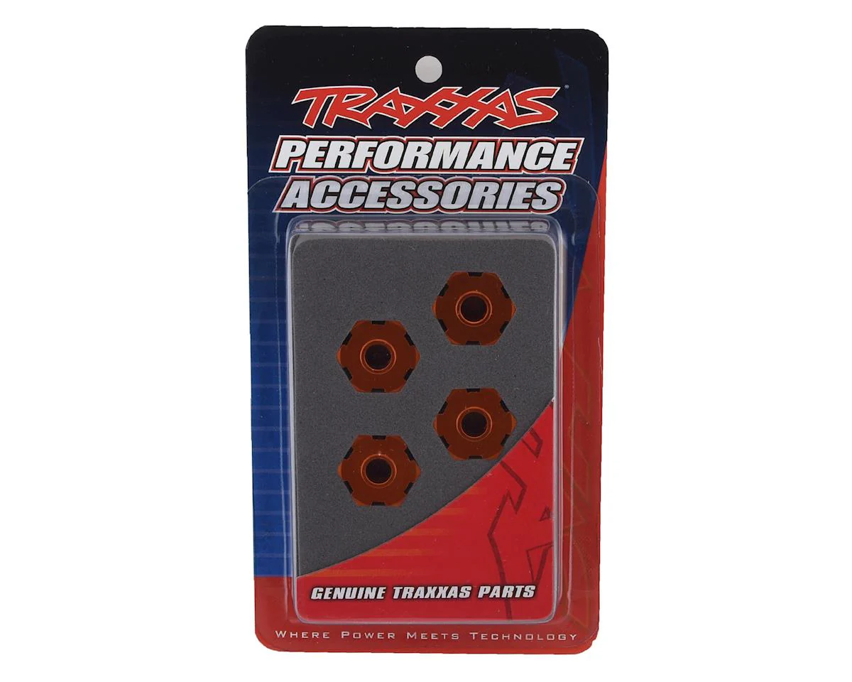 Traxxas 8956T Maxx Aluminum Wheel Hex Orange (4pcs) - Image 2