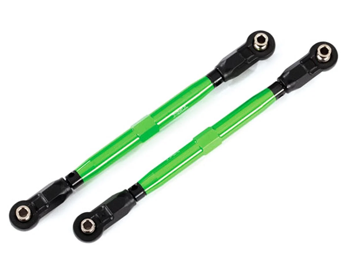 Traxxas 8997G WideMaxx Aluminum Toe Link Tubes (Green) (2) (Use with TRA8995 WideMaxx Suspension Kit)