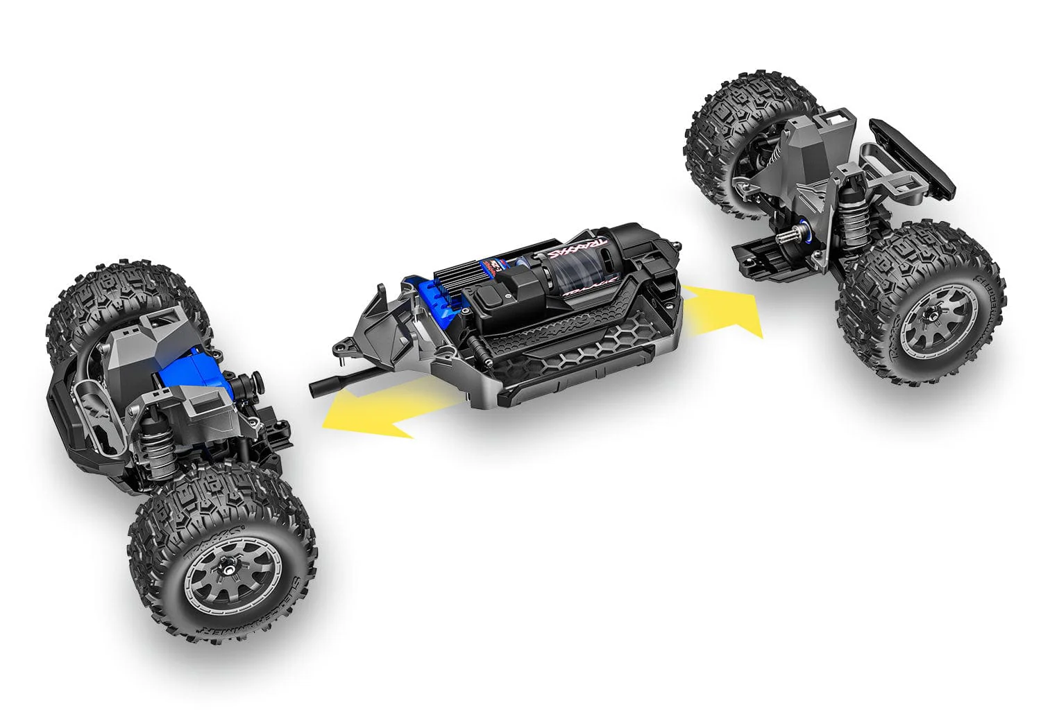 Traxxas Mini MAXX 1/16 Brushless Monster Truck RTR - Blue [107154-1BLUE] - Image 11