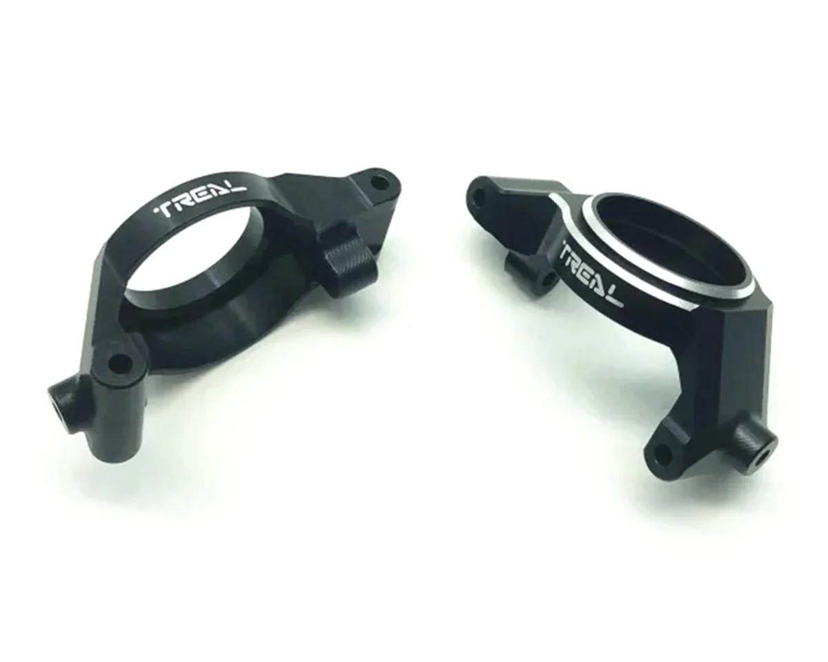 Treal Hobby 7075 Aluminum Front C-Hubs for Traxxas X-Maxx (Black) (2)