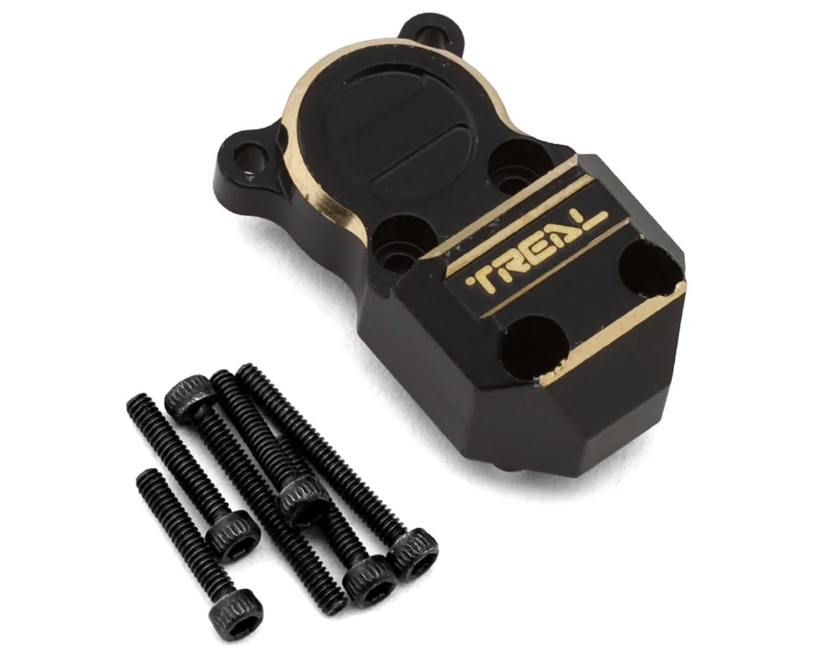 Treal Hobby Axial SCX24 Brass Differential Cover (Black) (11.2g) [TLHTSCX24-01]