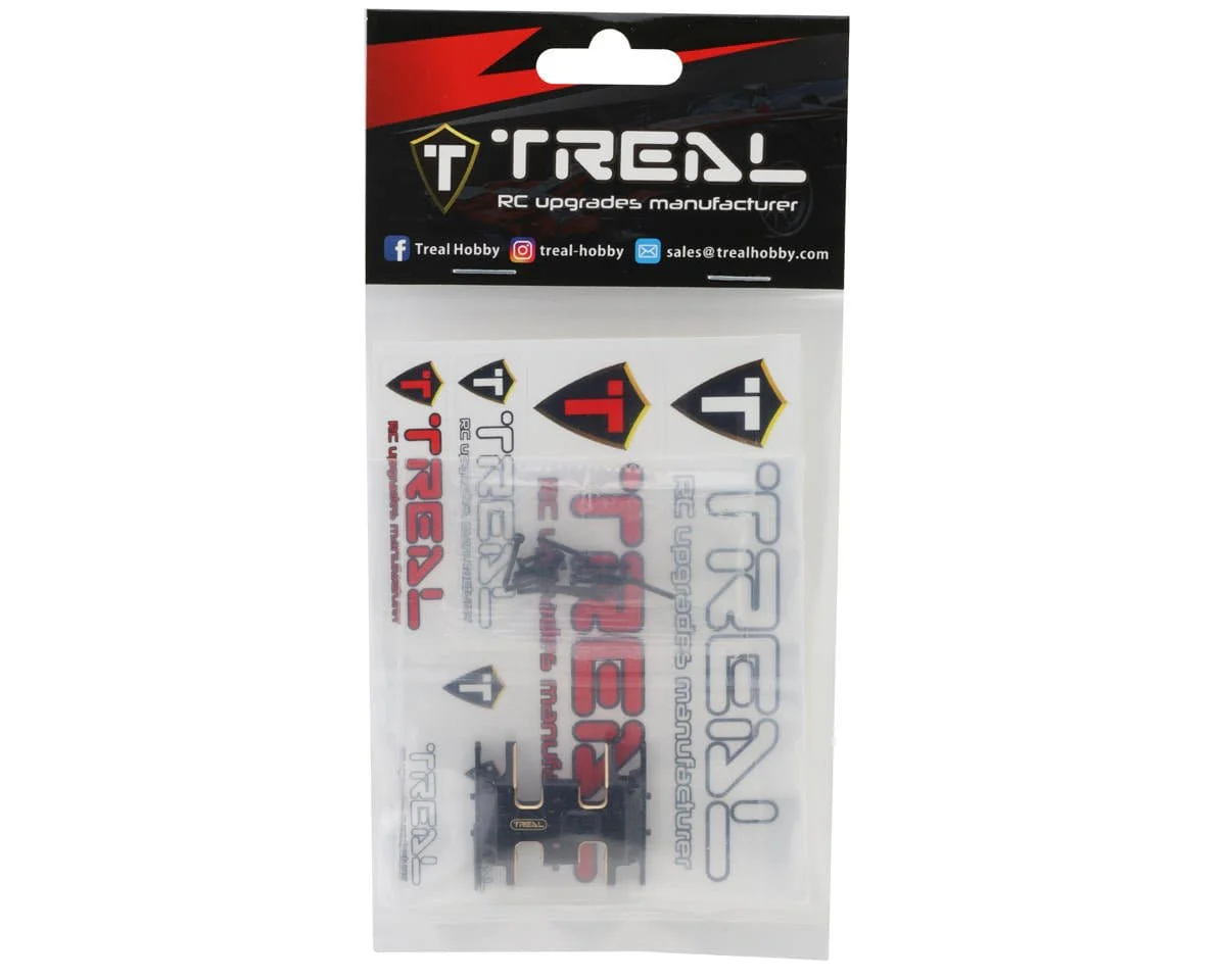 Treal Hobby Axial SCX24 Brass Skid Plate (Black) (13.9g) [TLHTSCX24-182] - Image 2