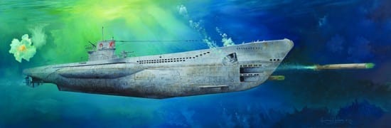 Trumpeter 06801 1/48 DKM U-Boat Type VIIC U-552 Plastic Model Kit