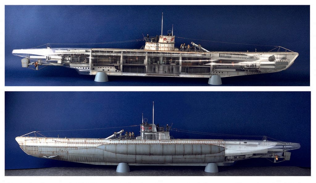 Trumpeter 06801 1/48 DKM U-Boat Type VIIC U-552 Plastic Model Kit - Image 2