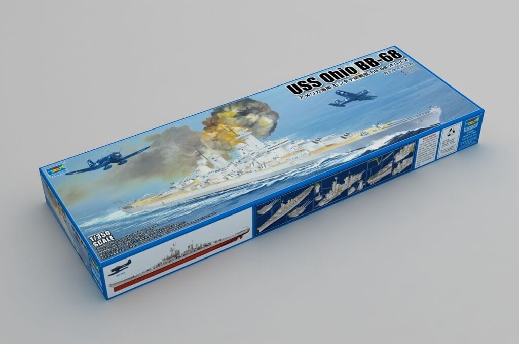 Trumpeter 1/350 USS Ohio BB-68 Plastic Model Kit - Image 2