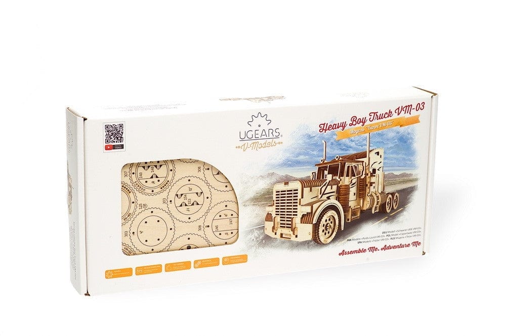 UGEARS 70056 Heavy Boy Truck Vm-03 Wooden Model Kit - Image 7