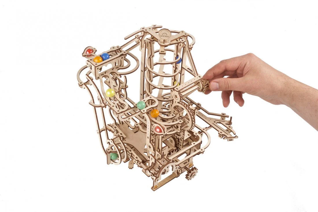 Ugears 70177 Marble Run Spiral Hoist No.4 Wooden Model Kit - Image 3