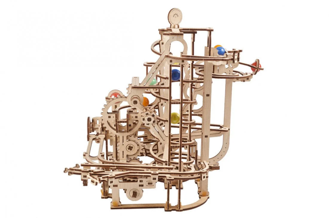 Ugears 70177 Marble Run Spiral Hoist No.4 Wooden Model Kit - Image 6
