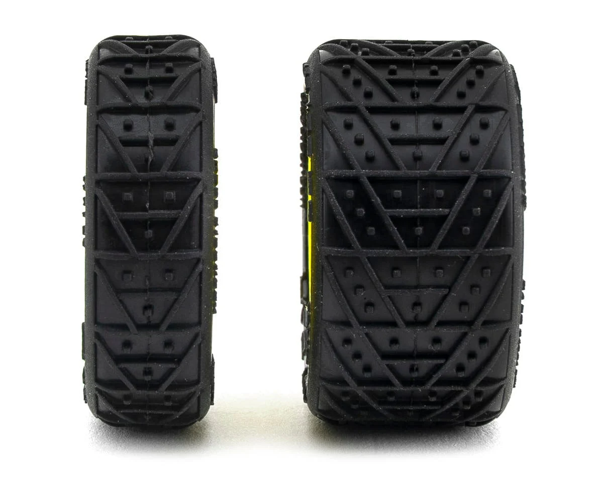 UpGrade RC Clay Bar Pre-Mounted Front and Rear Clay Tires for Losi Micro-B (Yellow) - Image 2