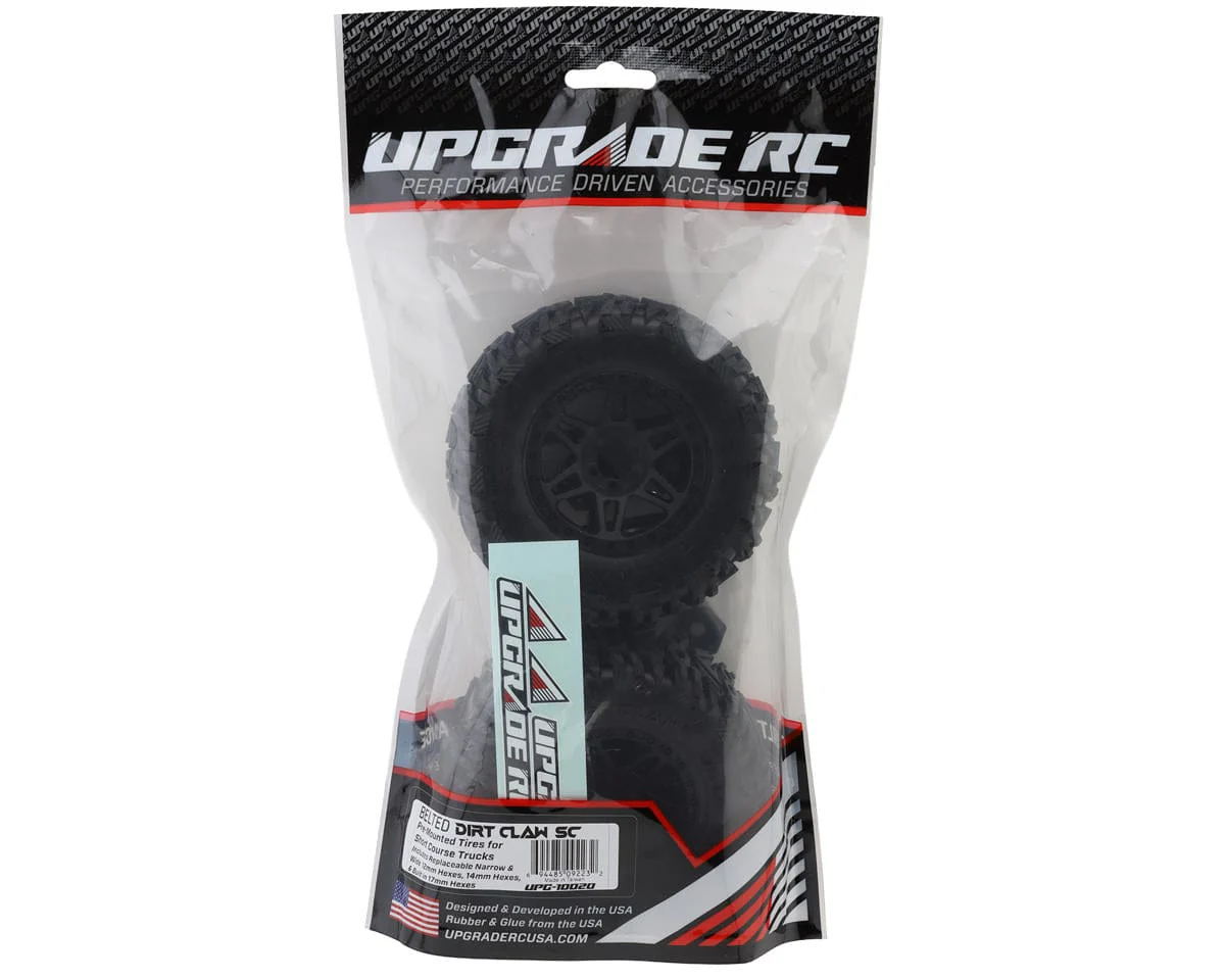 UpGrade RC Dirt Claw SC 2.2/3.0" Pre-Mounted BELTED Short Course Truck Tires (2) - Image 2