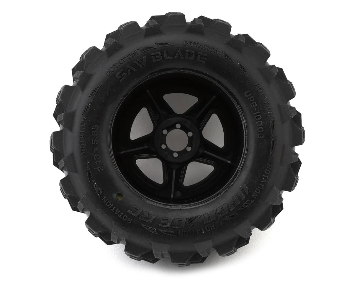UpGrade RC Saw Blade 2.8" Pre-Mounted Off-Road Tires w/5-Star Wheels (2) (17mm/14mm/12mm Hex) - Image 2
