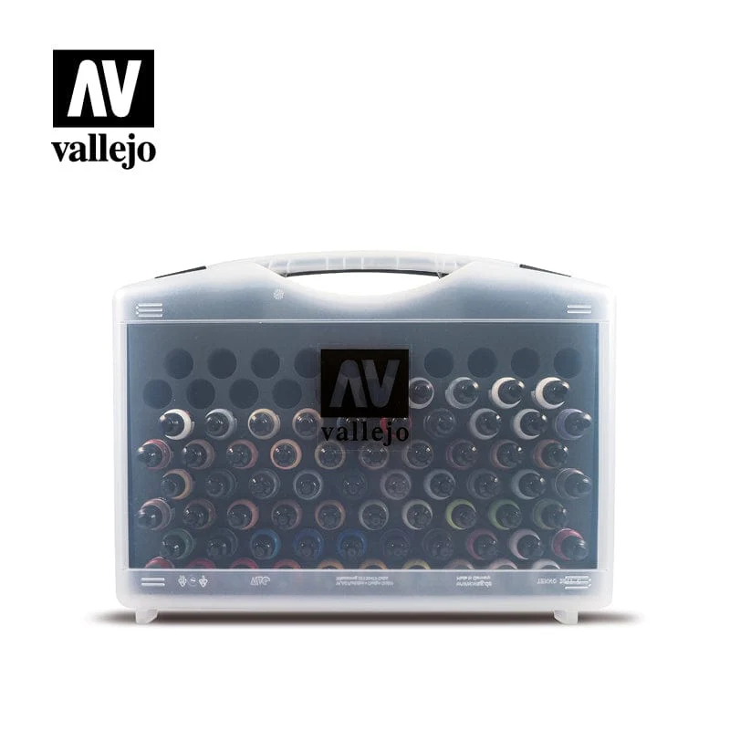 Vallejo Game Air Plastic Case 51 Colors, 8 Primers, 5 Auxiliary, Airbrush Cleaner - Image 2