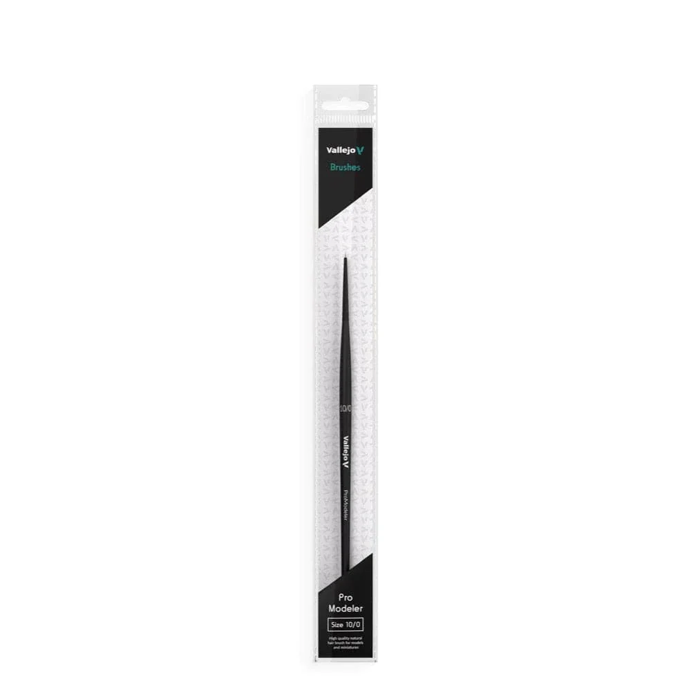 Vallejo Hobby Brushes: Pro Modeler Natural Hair Round Brush No. 10/0