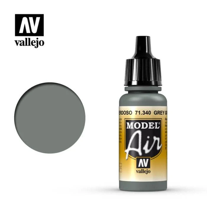 Vallejo Model Air Grey Green 17ml Acrylic Airbrush Paint [71340]