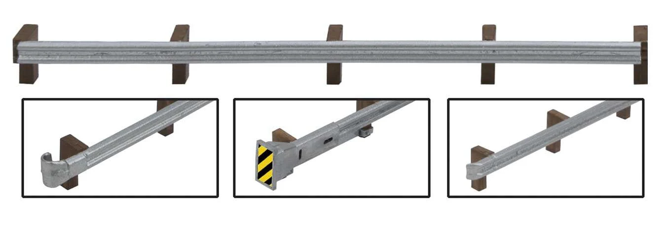 Walthers SceneMaster 949-4176 HO Roadway Guardrails - Kit - 200ft 60.9m Scale Long