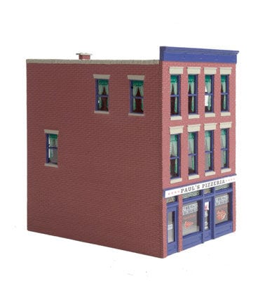 Walthers Trainline 813 HO Paulfts Pizzeria - Assembled - 3 x 4 x 4-3/8 7.6 x 10.1 x 11.1cm - Image 2