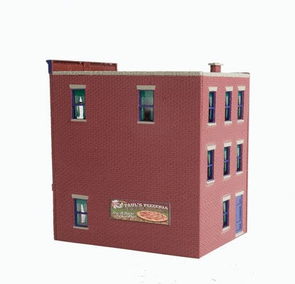 Walthers Trainline 813 HO Paulfts Pizzeria - Assembled - 3 x 4 x 4-3/8 7.6 x 10.1 x 11.1cm - Image 3