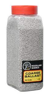 Woodland Scenics B1395 Coarse Ballast Shaker Gray Blend/50 cu. in.