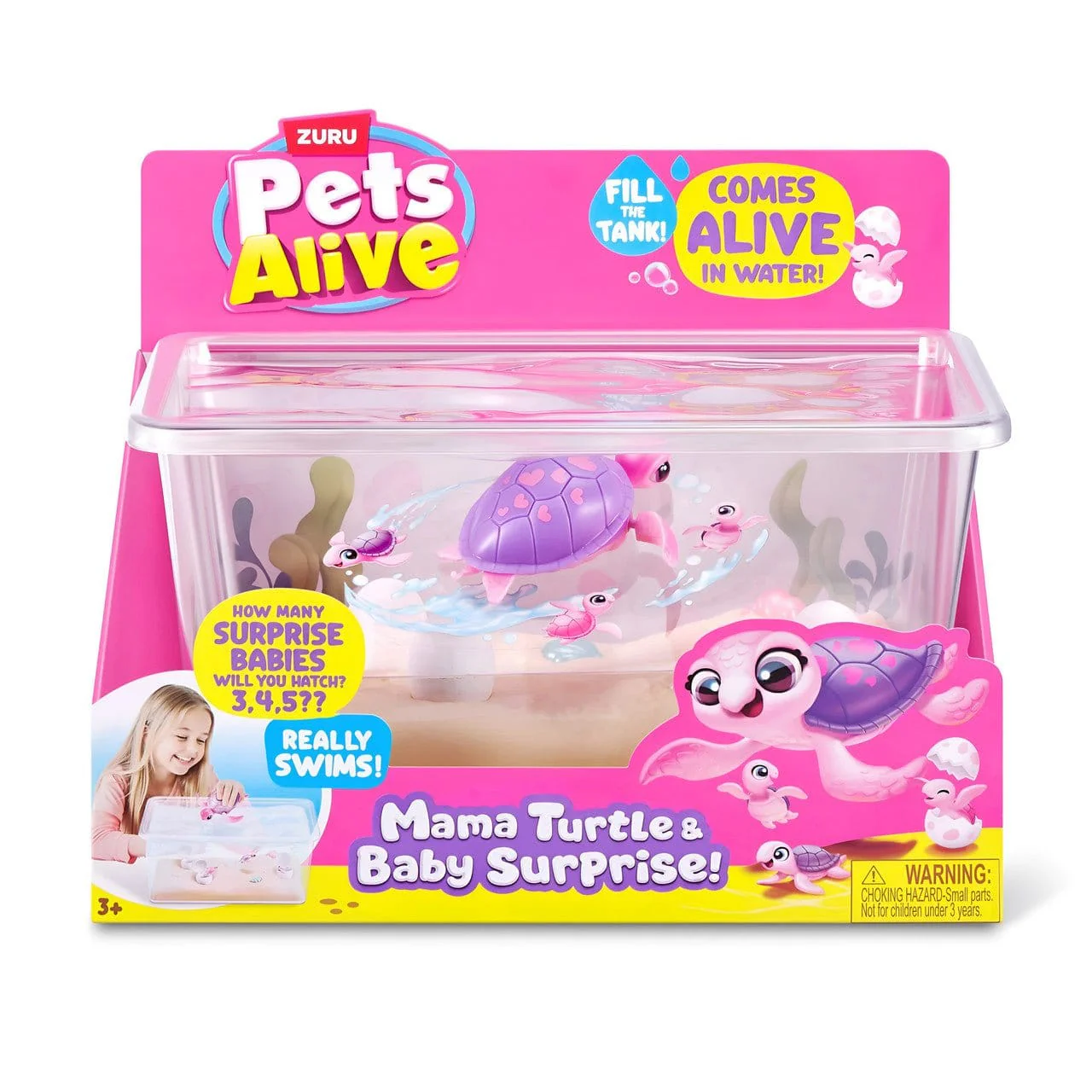 ZURU Pets Alive Mama Turtle Surprise Playset